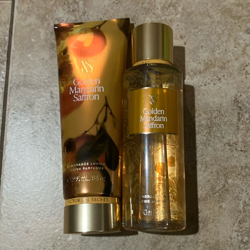 VS Golden Mandarin Saffron lotion/body spray set